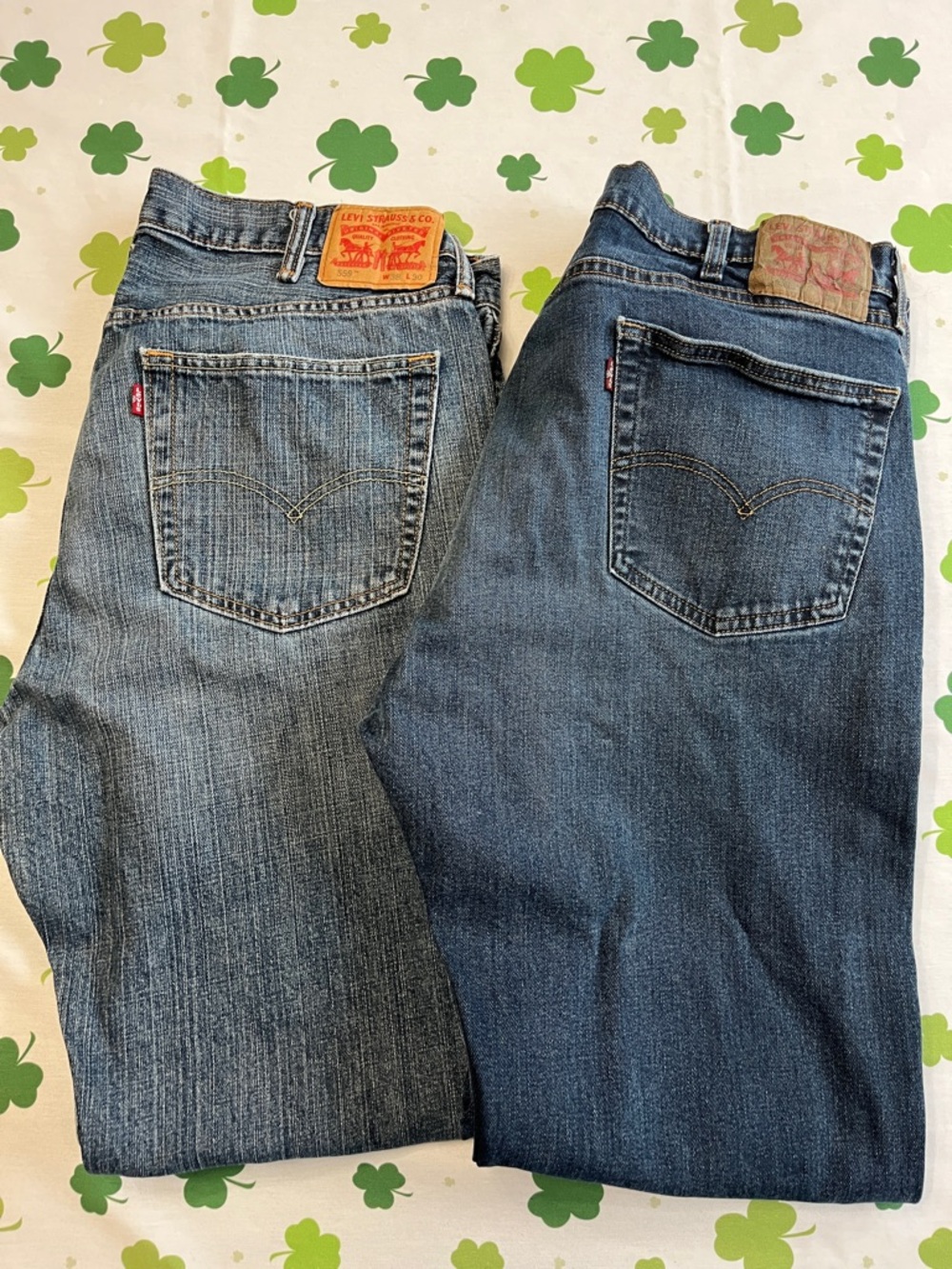 Levi's Men’s Two-Pairs! Blue Denim Jeans - 505 and 559 38x30